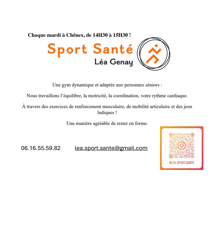 AFFICHE LEA GENAY SPORT SANTE